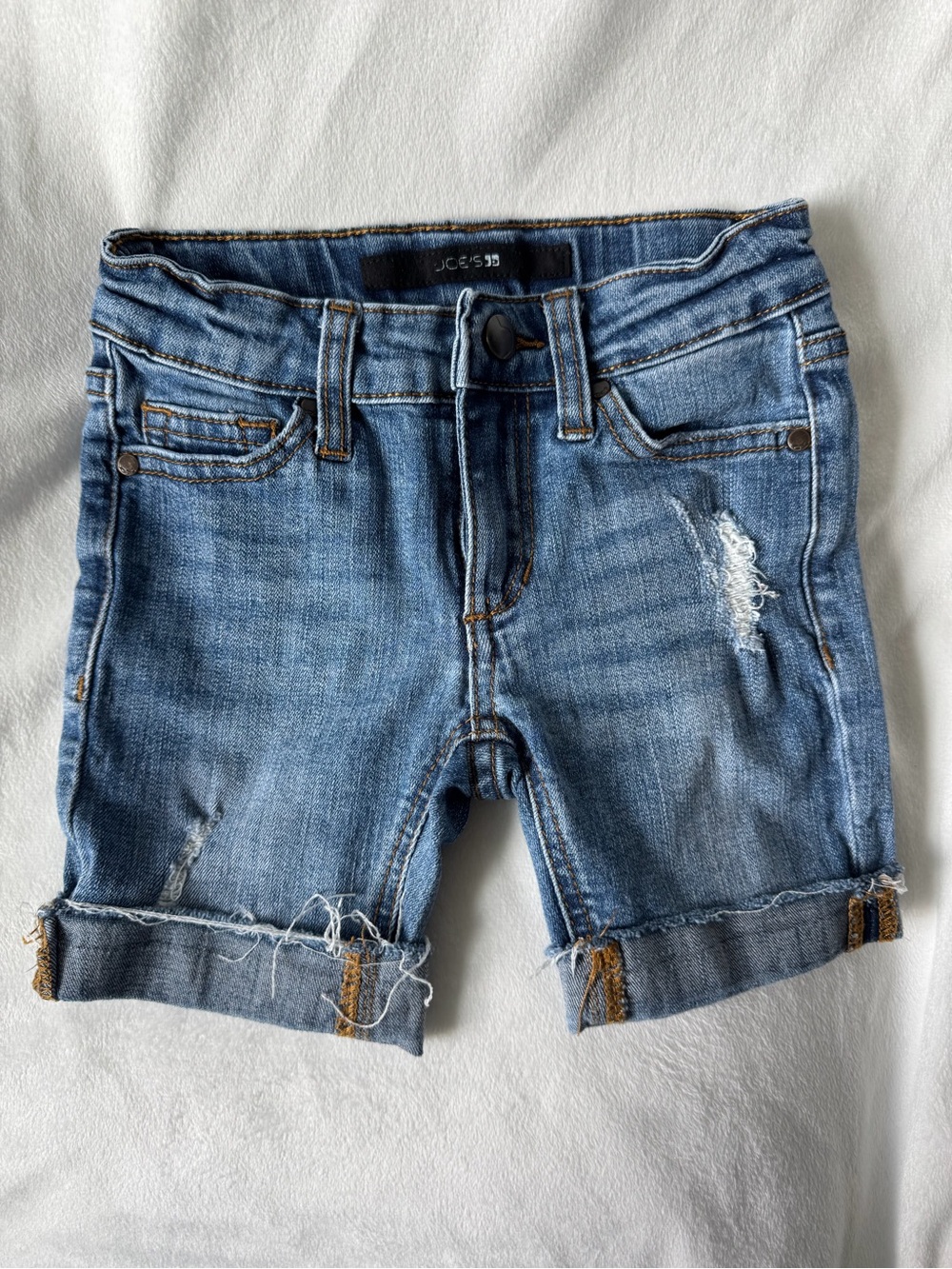 Joe's Jeans kids size 6 Distressed Blue Denim Shorts